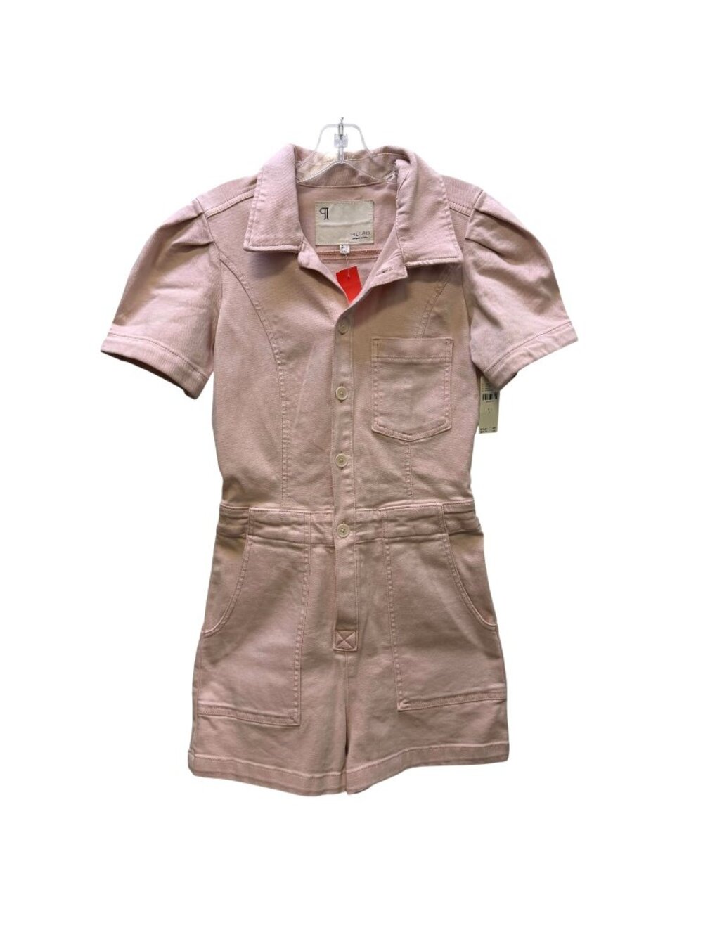 NWT Anthropologie Pilcro Pink Button-Front Romper Size 4